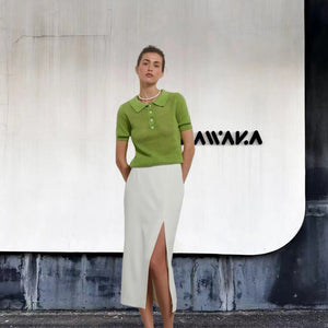 Women’s Knitwear Top - See - Through V - Neck - MRC STOREshirtMy StoreWomen’s Knitwear Top - See - Through V - Neck My Store MRC STORECJCS233726106FUGreenL