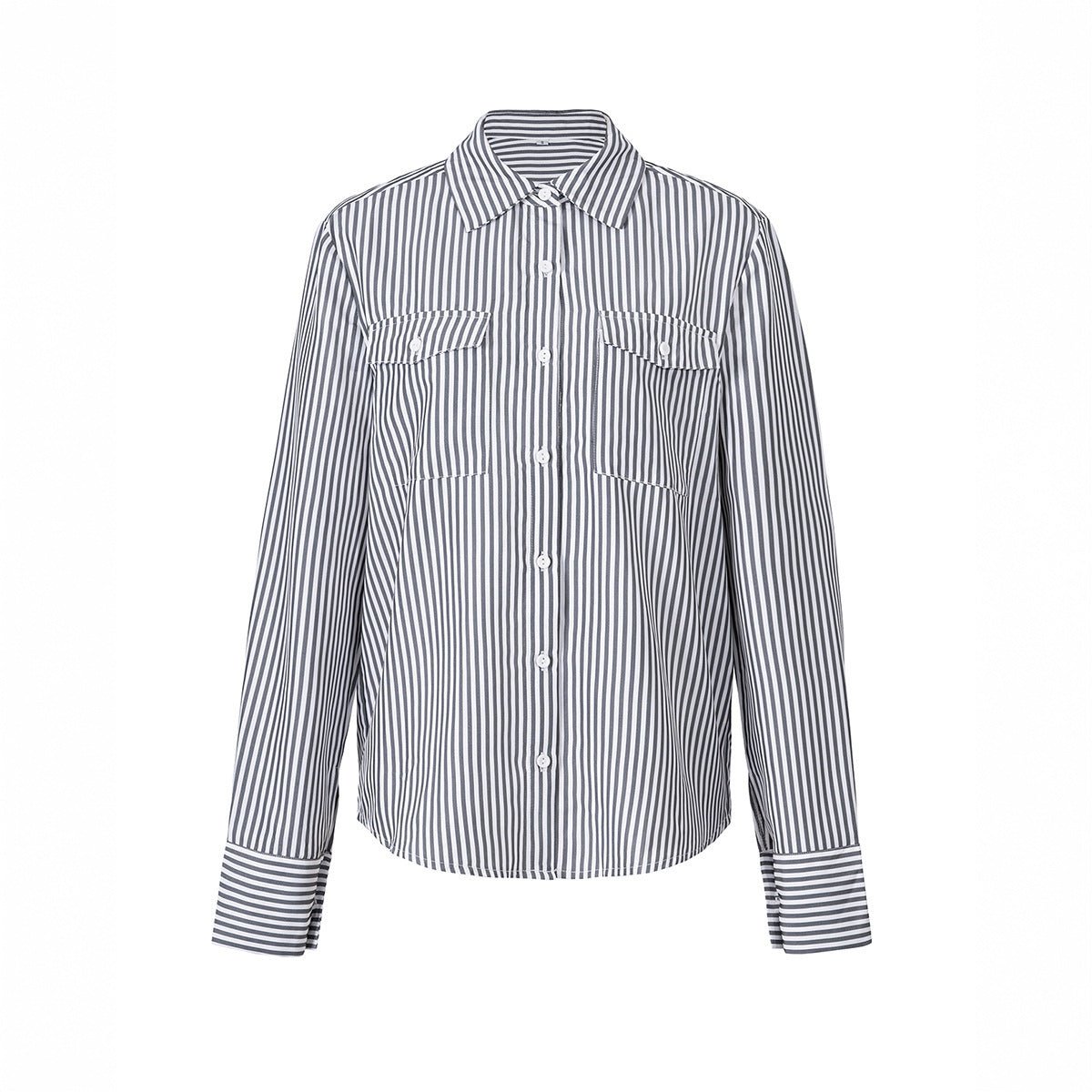 Women’s Striped Cardigan - Loose Contrast - MRC STOREshirtMy StoreWomen’s Striped Cardigan - Loose Contrast My Store MRC STORECJYD231618103CXGray WhiteL