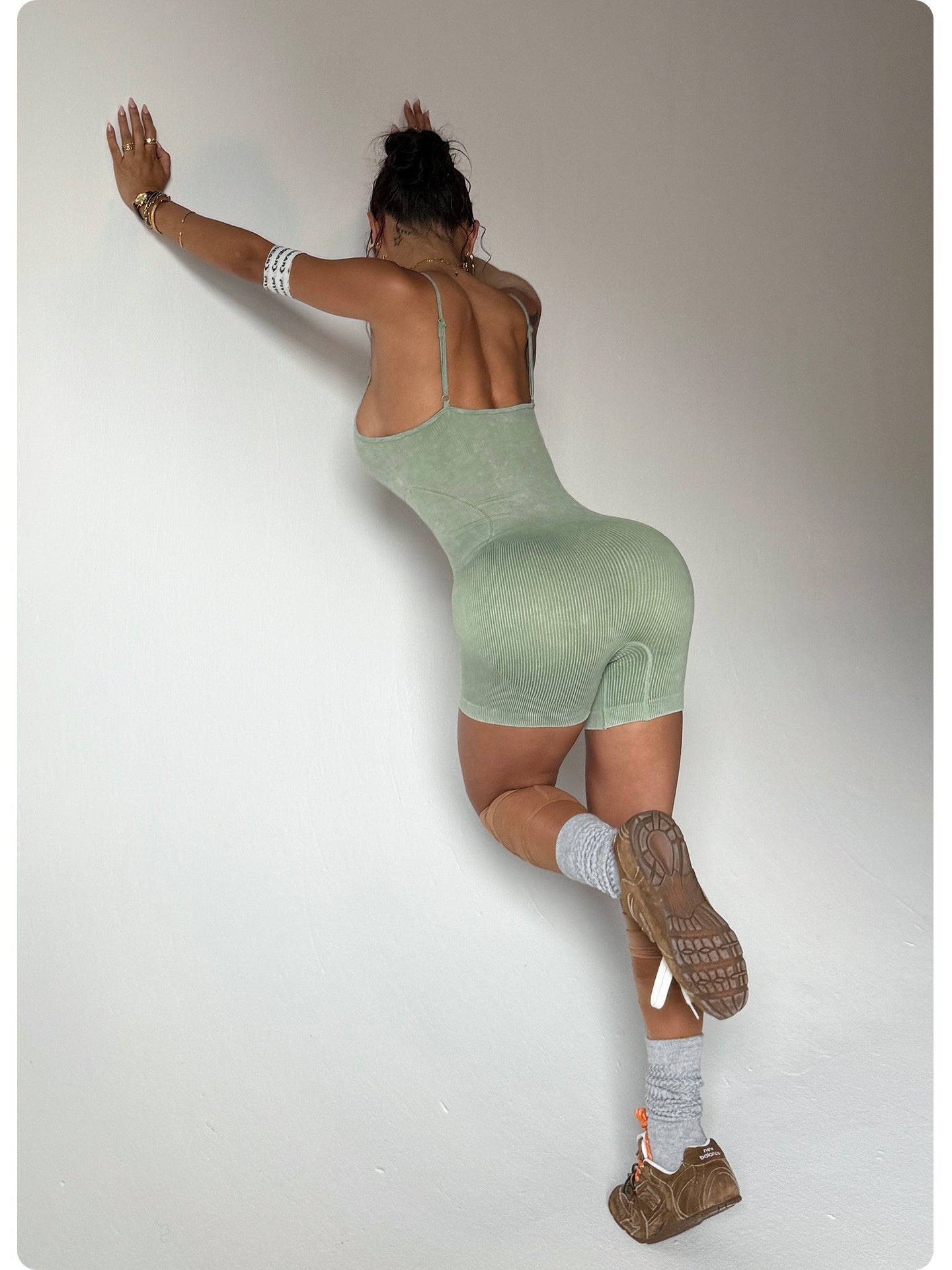 Women’s Suspender Shorts - Frosted Thread One - Piece - MRC STOREyoga clothesMy StoreWomen’s Suspender Shorts - Frosted Thread One - Piece My Store MRC STORECJDK241973506FUOatmeal ColorL