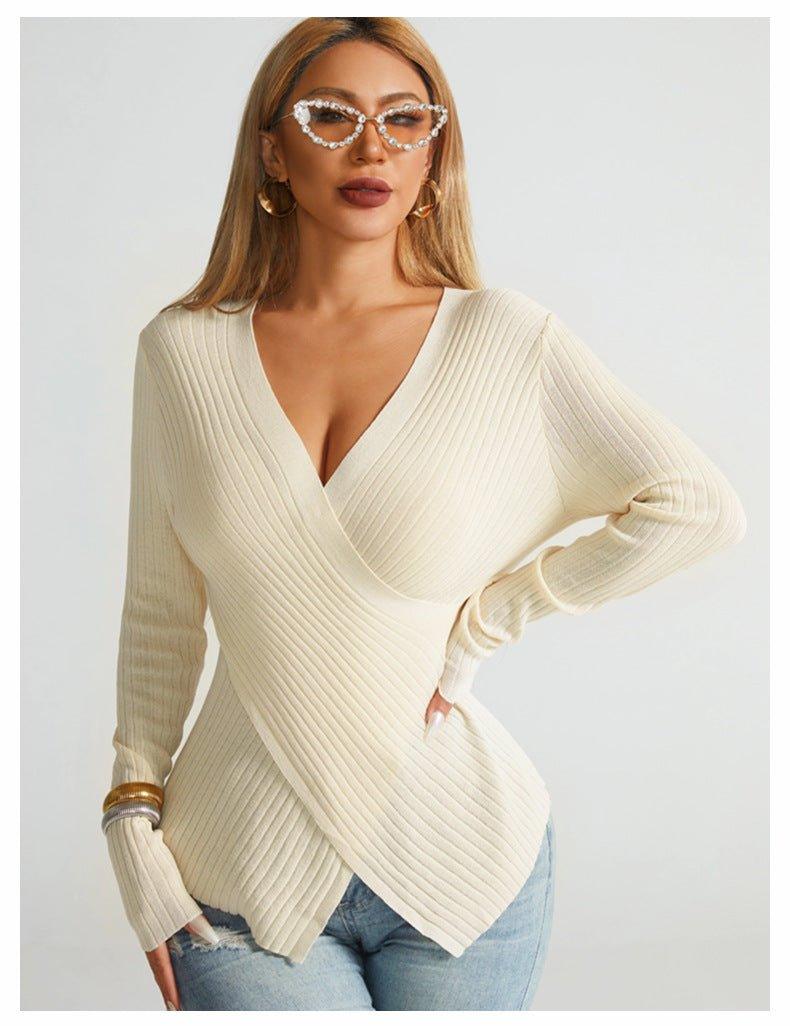 women's sweater Irregular Cross – Chic Pullover Top for a Fashion - Forward Look - MRC STORESweaters & HoodiesMy Storewomen's sweater Irregular Cross – Chic Pullover Top for a Fashion - Forward Look - MRC STOREMRC STORECJMY227505806FUBlackL
