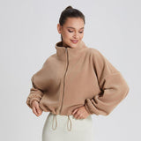 Women's Warm Sports Sweatshirt – Thick, Loose Fit Lapel Casual Winter Top - MRC STORESweaters & HoodiesMy StoreWomen's Warm Sports Sweatshirt – Thick, Loose Fit Lapel Casual Winter Top - MRC STOREMRC STORECJYD223424203CXKhakiL