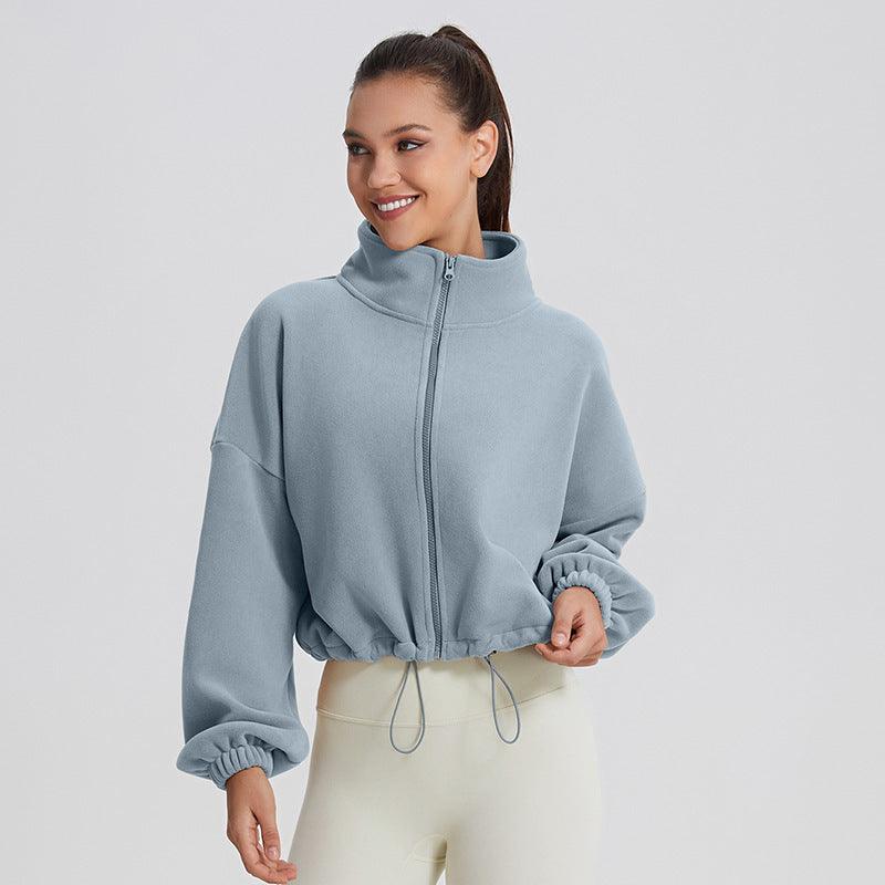 Women's Warm Sports Sweatshirt – Thick, Loose Fit Lapel Casual Winter Top - MRC STORESweaters & HoodiesMy StoreWomen's Warm Sports Sweatshirt – Thick, Loose Fit Lapel Casual Winter Top - MRC STOREMRC STORECJYD223424227AZLight Blue And GrayL