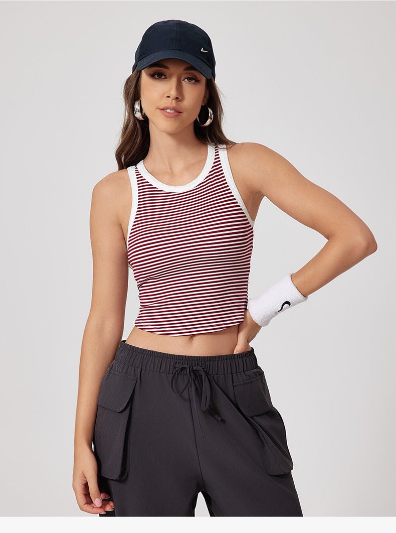 Women’s Yoga Vest - Quick - Drying Sports Bra - MRC STOREyoga clothesMy StoreWomen’s Yoga Vest - Quick - Drying Sports Bra My Store MRC STORECJWX234999811KPCocoa Black StripeL