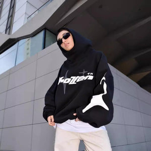 Y2G Printed Turtleneck Hoodie - MRC STORETopMy StoreY2G Printed Turtleneck Hoodie - MRC STOREMRC STORECJWY211501707GTBlackL